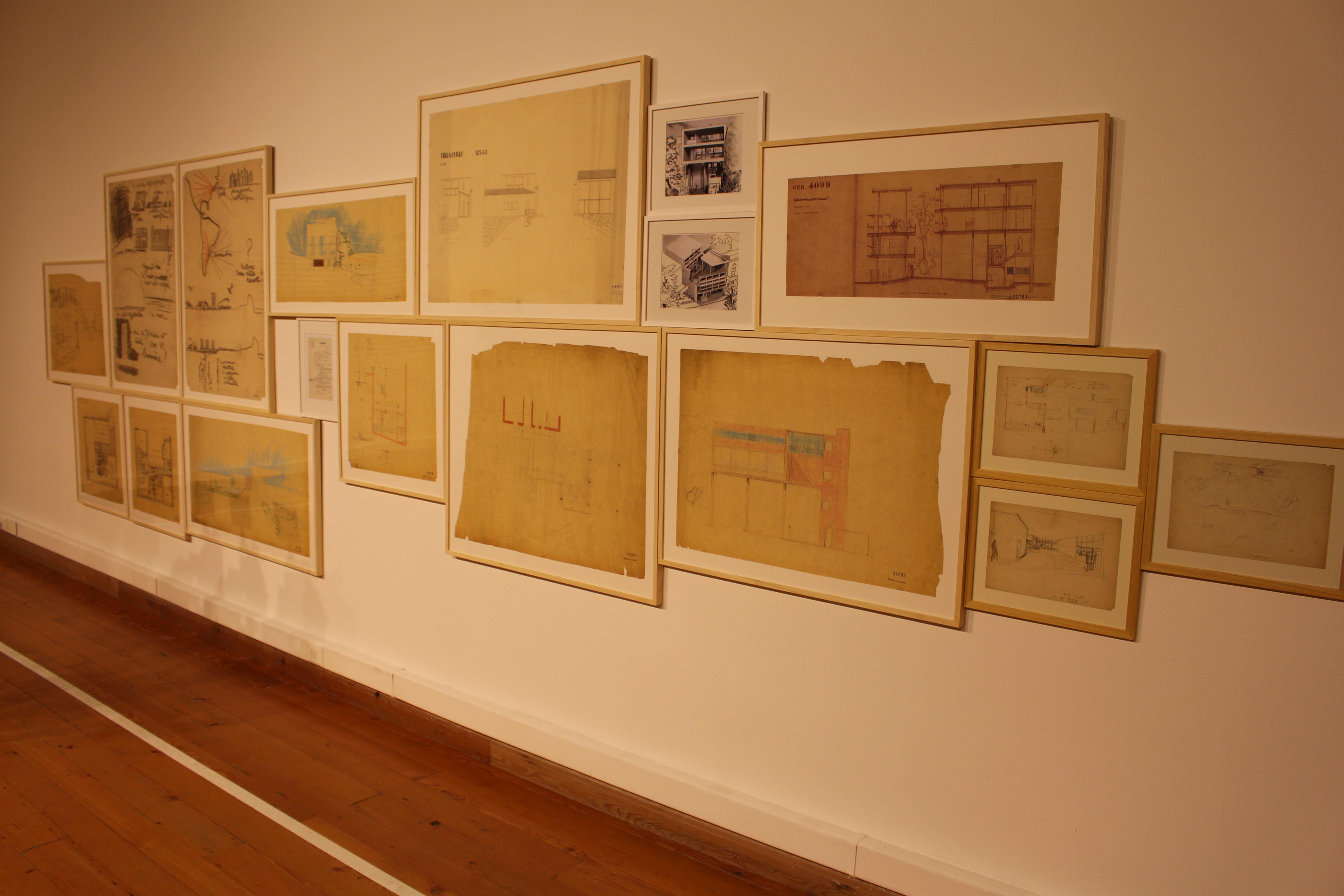 La exposición mostró planos y dibujos poco conocidos hechos por Le Corbusier en su estadía en América Latina.