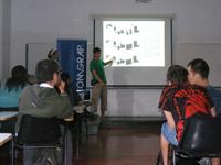 Presentación de proyecto de los alumnos Pablo Vega y Vicente Mediano