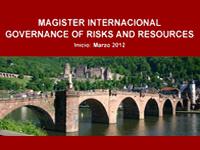 Magíster Internacional "Governance of Risks and Resources"