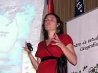 Pamela Smith, geógrafa UCH explicó su trabajo sobre "Distribución Termal Intraurbana enSantiago de Chile"