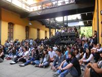 La bienvenida se realizó en el Patio Da Vinci FAU, reuniendo a parte de los nuevos integrantes 2012
