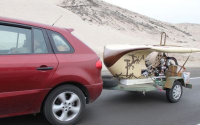 Estudiantes de Diseño destacan en Carrera Solar Atacama con vehículo hecho con colihue