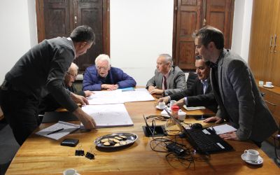 El Director del CPE, Guillermo Crovari, fue el encargado de exponer todos los detalles del proyecto "Torre Villavicencio y MAC Universidad de Chile".