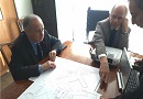 Decano Manuel Amaya y Director de Obras de Santiago